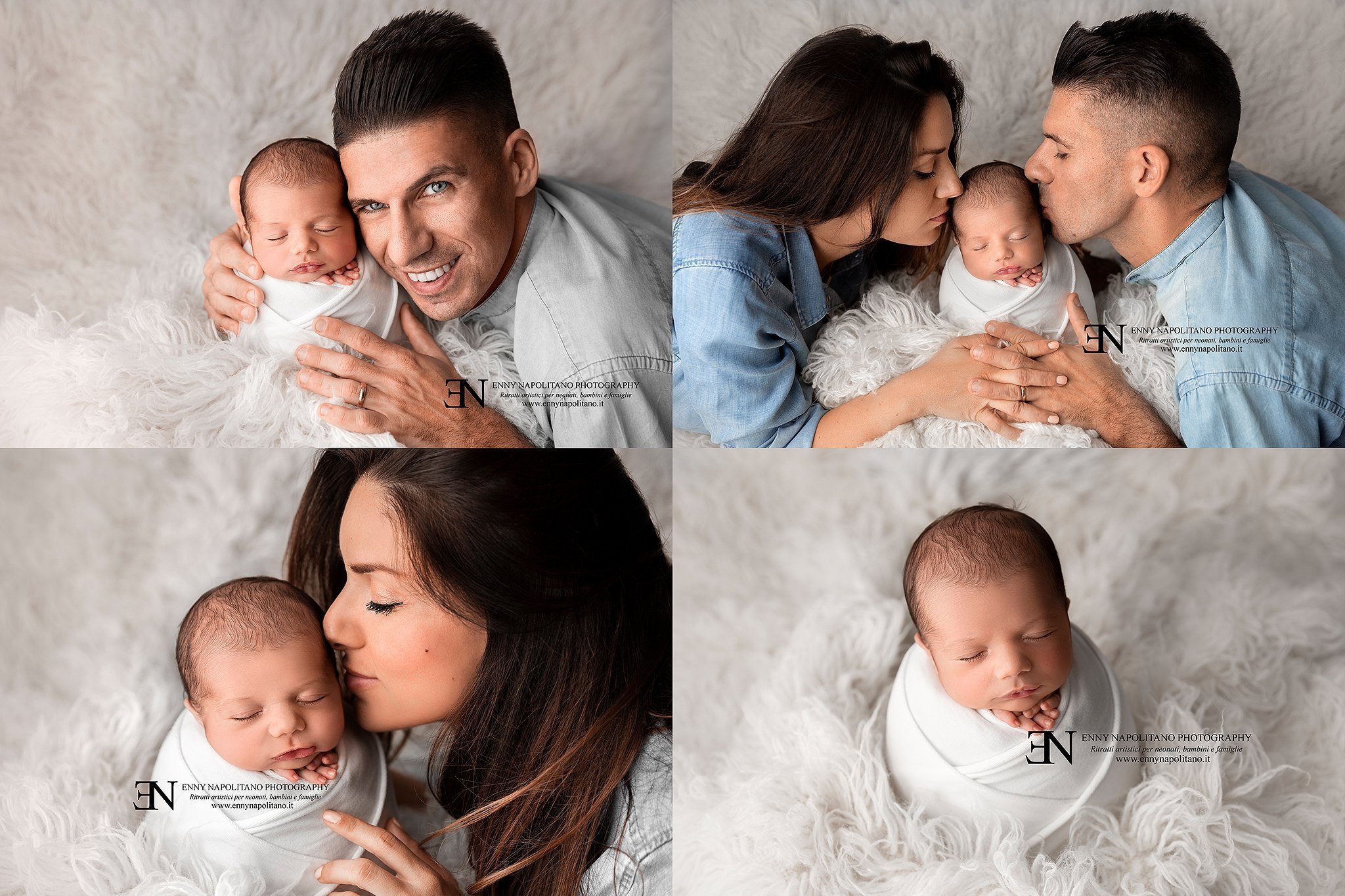 fotografie di famiglia durante un servizio fotografico newborn per neonati e bambini Bruno Vanzan